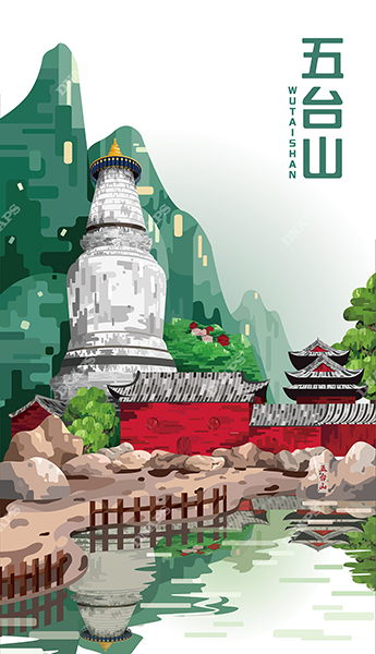 山西景點(diǎn)名信片