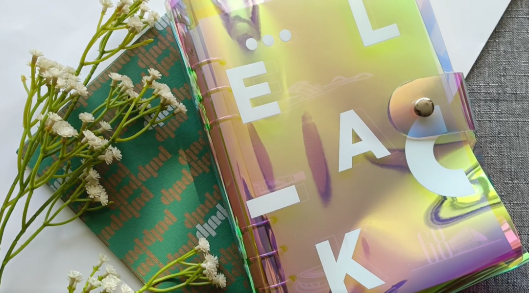 鐳射鏡面漆皮筆記本